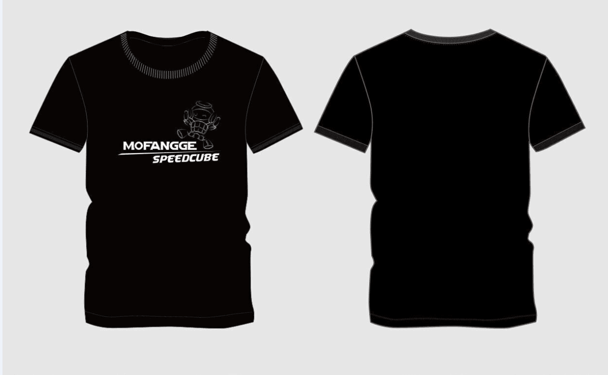 Qiyi Mofangge t-shirt Black - XL | CubeNation